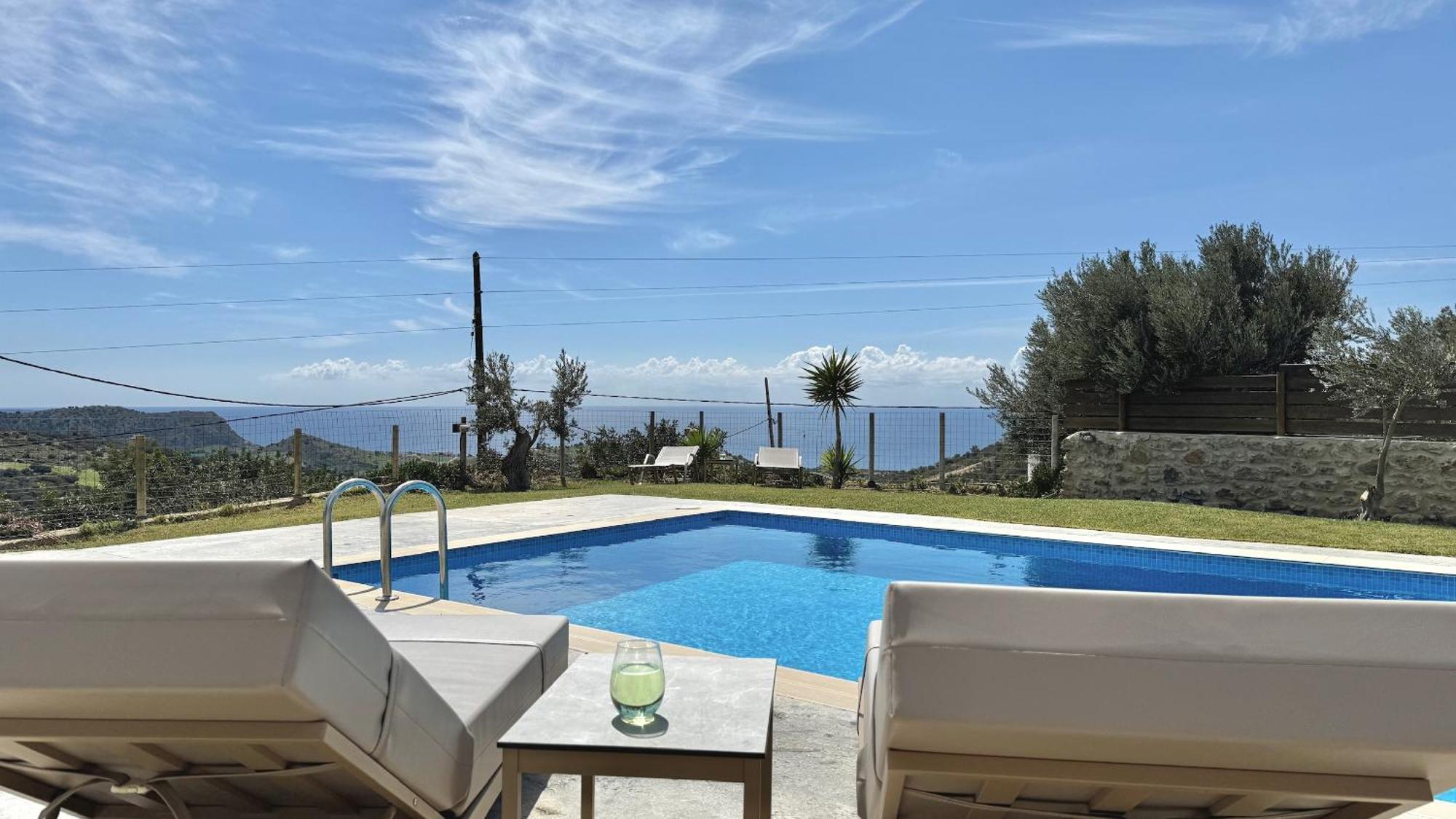 Villa Michael Triopetra Private Villa, Private Swimming Pool, Garden, Panoramic Sunset 외부 사진