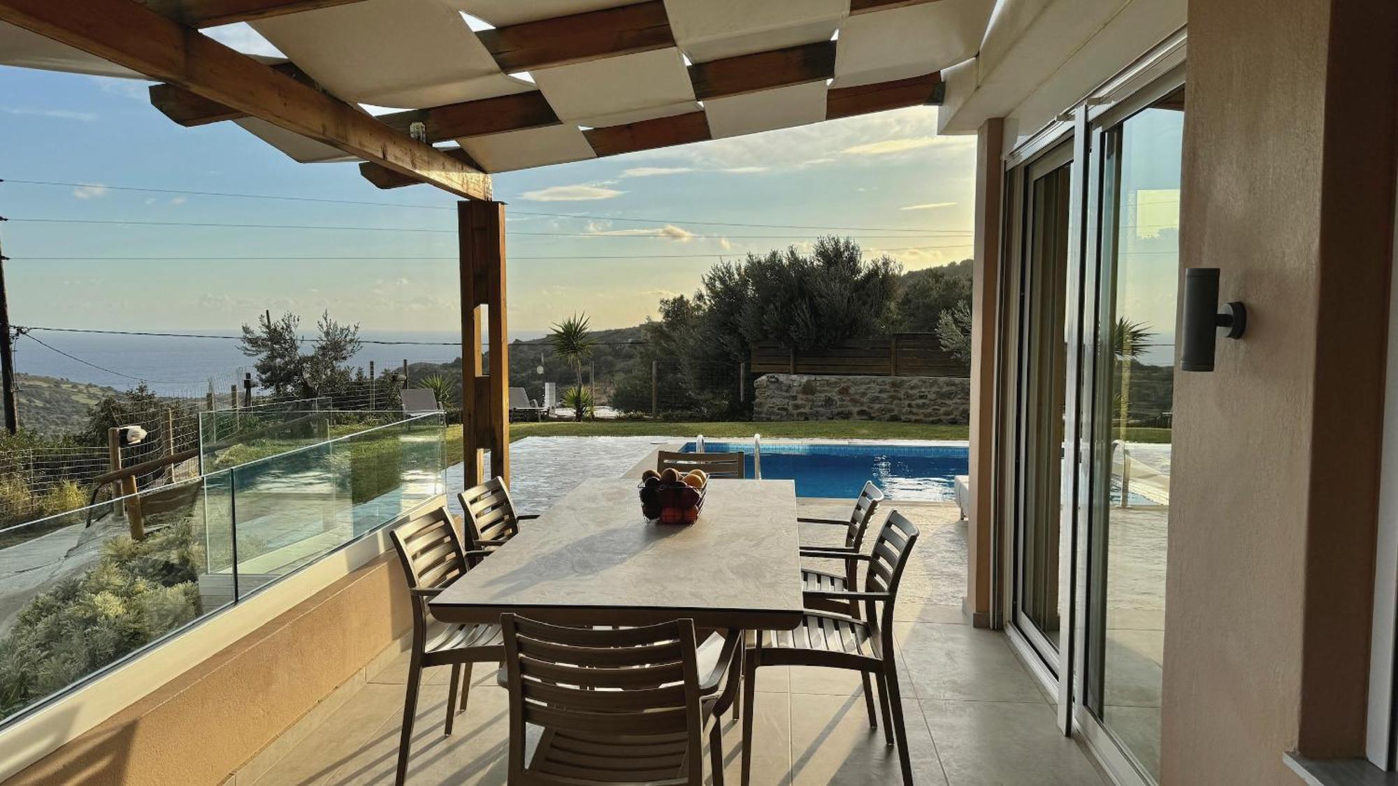 Villa Michael Triopetra Private Villa, Private Swimming Pool, Garden, Panoramic Sunset 외부 사진