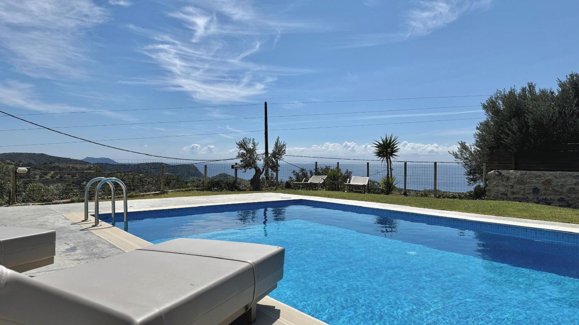 Villa Michael Triopetra Private Villa, Private Swimming Pool, Garden, Panoramic Sunset 외부 사진