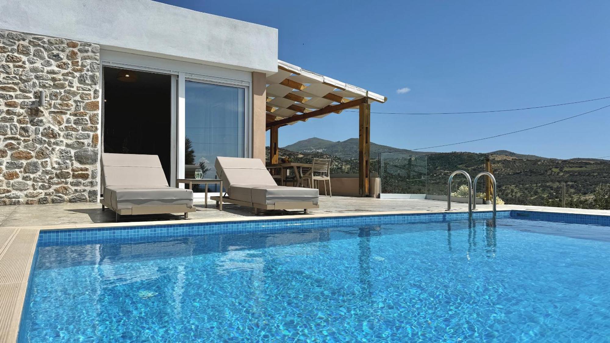 Villa Michael Triopetra Private Villa, Private Swimming Pool, Garden, Panoramic Sunset 외부 사진