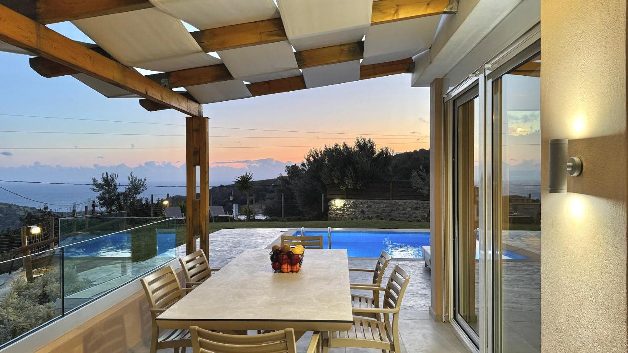 Villa Michael Triopetra Private Villa, Private Swimming Pool, Garden, Panoramic Sunset 외부 사진