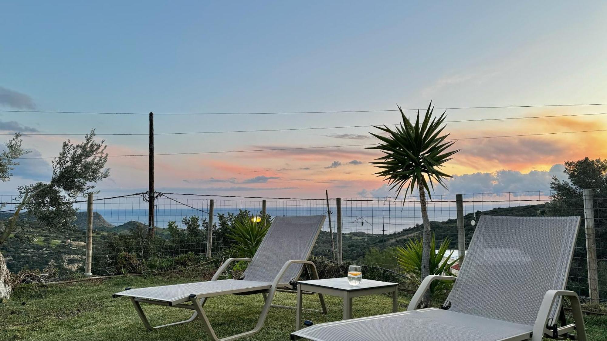 Villa Michael Triopetra Private Villa, Private Swimming Pool, Garden, Panoramic Sunset 외부 사진