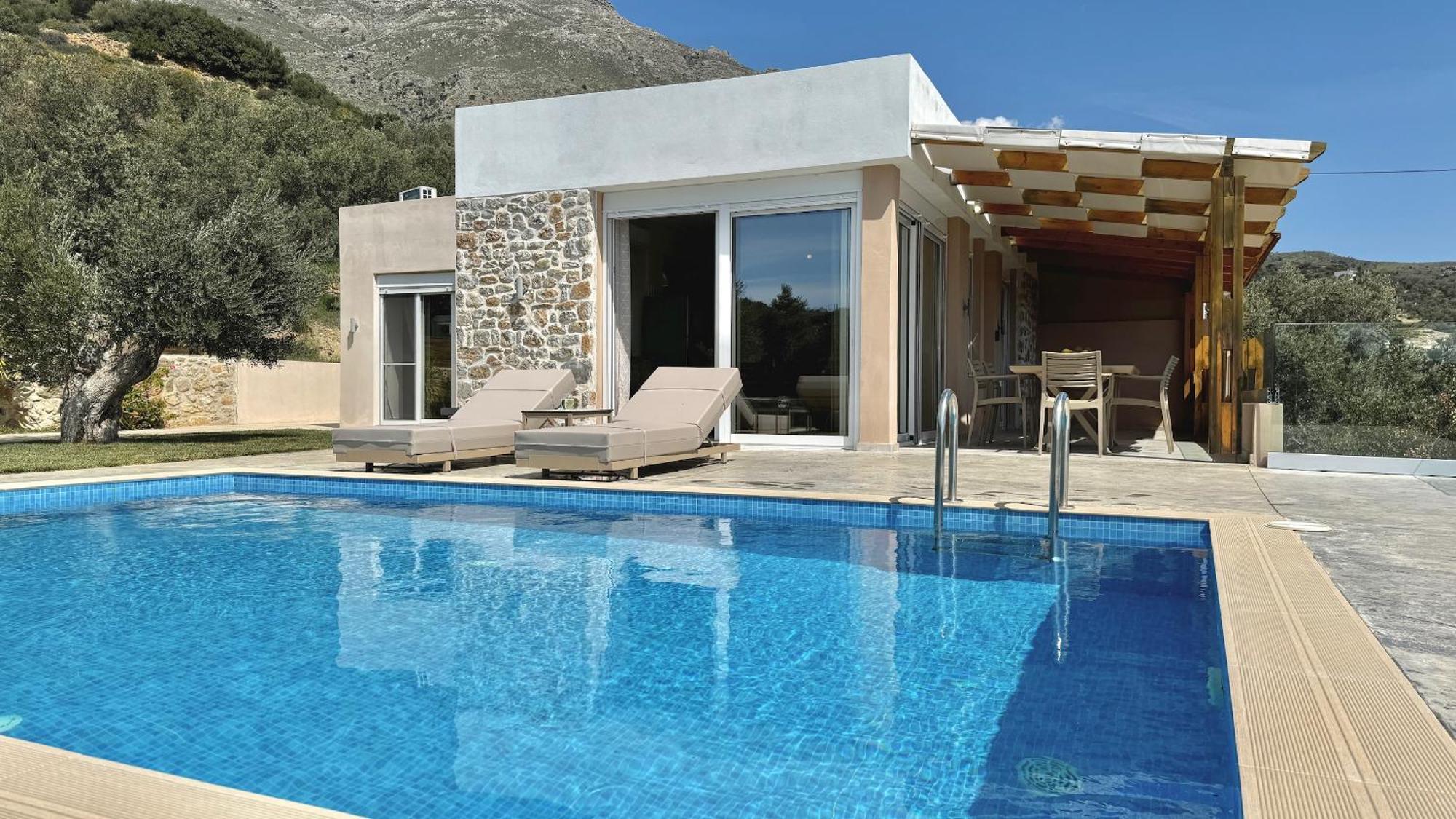 Villa Michael Triopetra Private Villa, Private Swimming Pool, Garden, Panoramic Sunset 외부 사진
